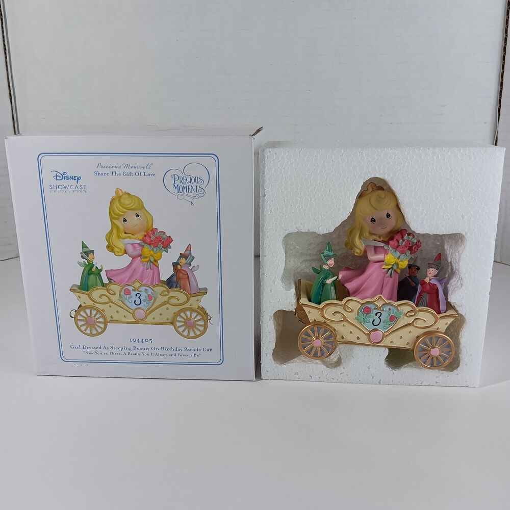 Precious Moments Disney Sleeping Beauty Birthday Parade Figurine 2010 104405 NIB